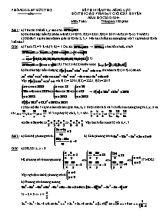 Đề thi kiểm tra năng lực hội thi giáo viên dạy giỏi cấp huyện năm học 2013 - 2014 môn Toán